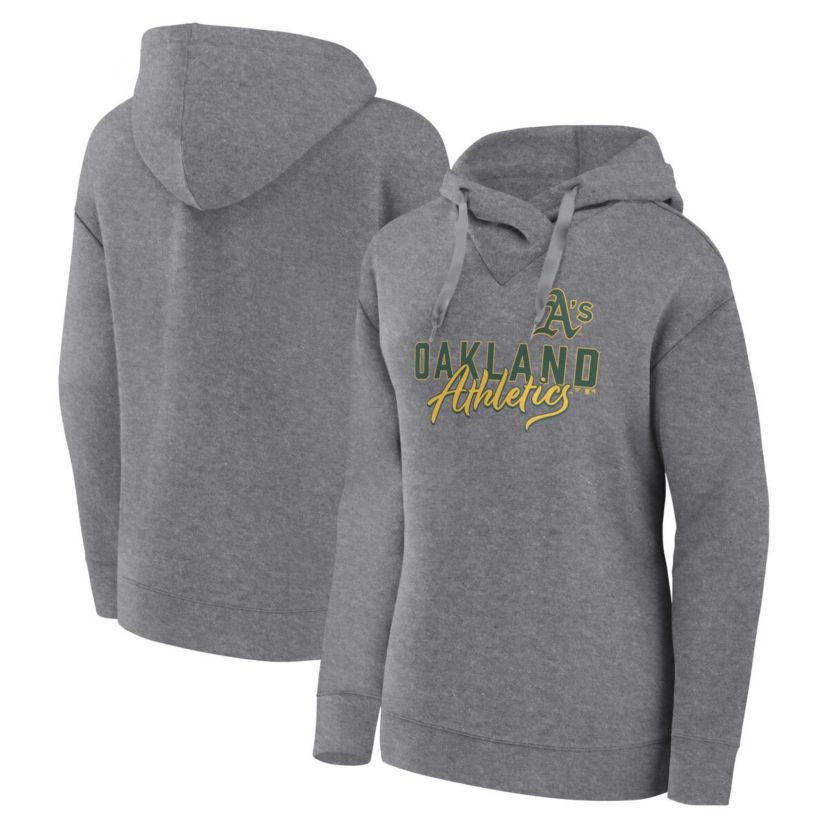Cooperstown Teams Fanatics Oakland Athletics Script Favorite Lightweight Pullover Hoodie