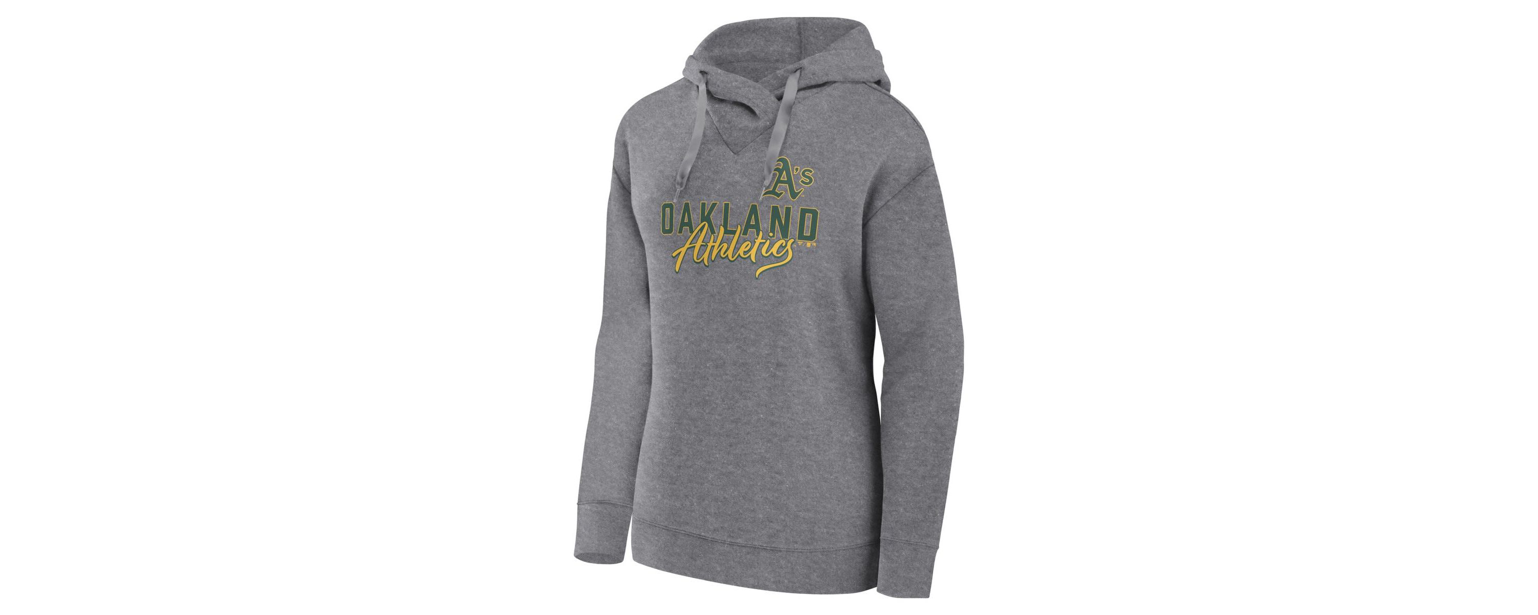 Cooperstown Teams Fanatics Oakland Athletics Script Favorite Lightweight Pullover Hoodie