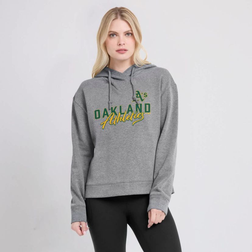 Cooperstown Teams Fanatics Oakland Athletics Script Favorite Lightweight Pullover Hoodie