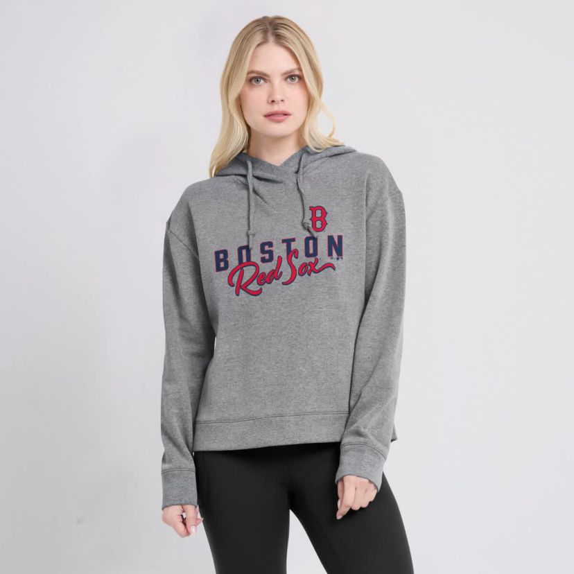 Boston Red Sox MLB Fanatics Boston Sox Script Favorite Lightweight Pullover Hoodie