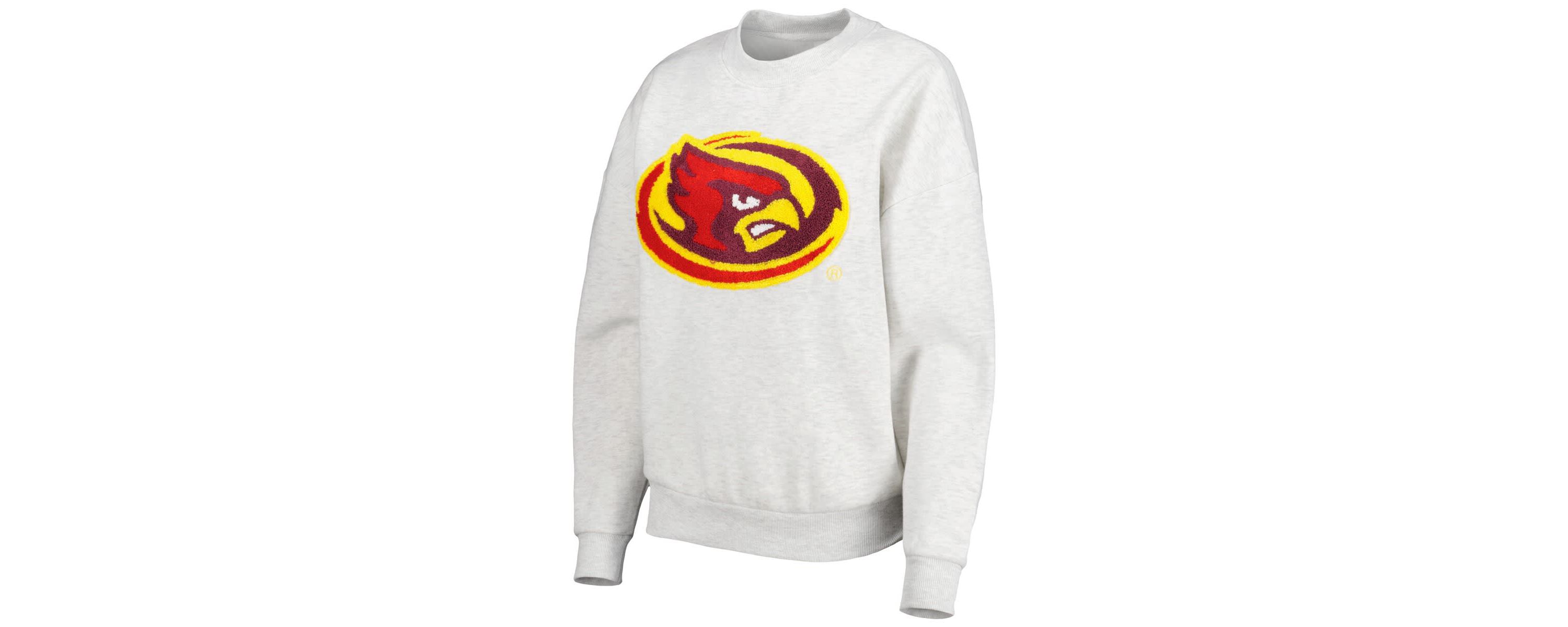 NCAA Iowa State Cyclones Chenille Patch Fleece Pullover Sweatshirt