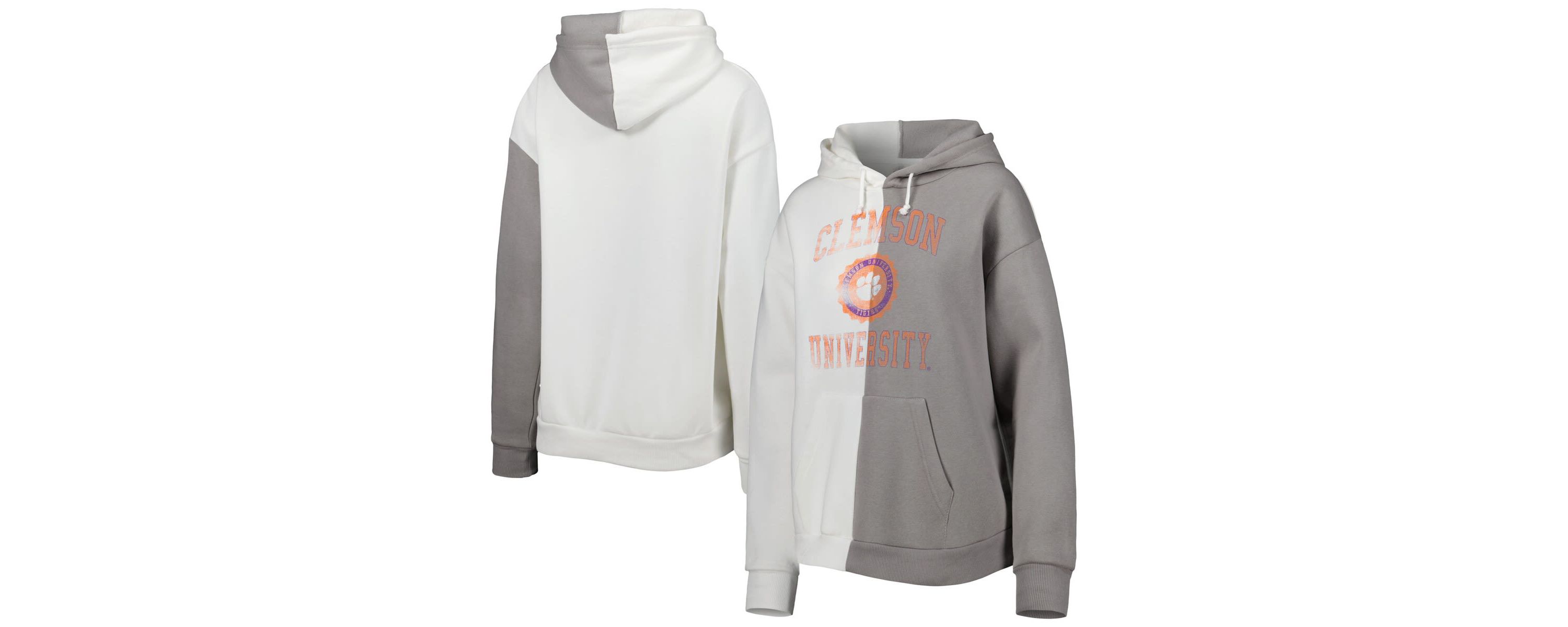 NCAA Clemson Tigers Split Pullover Hoodie