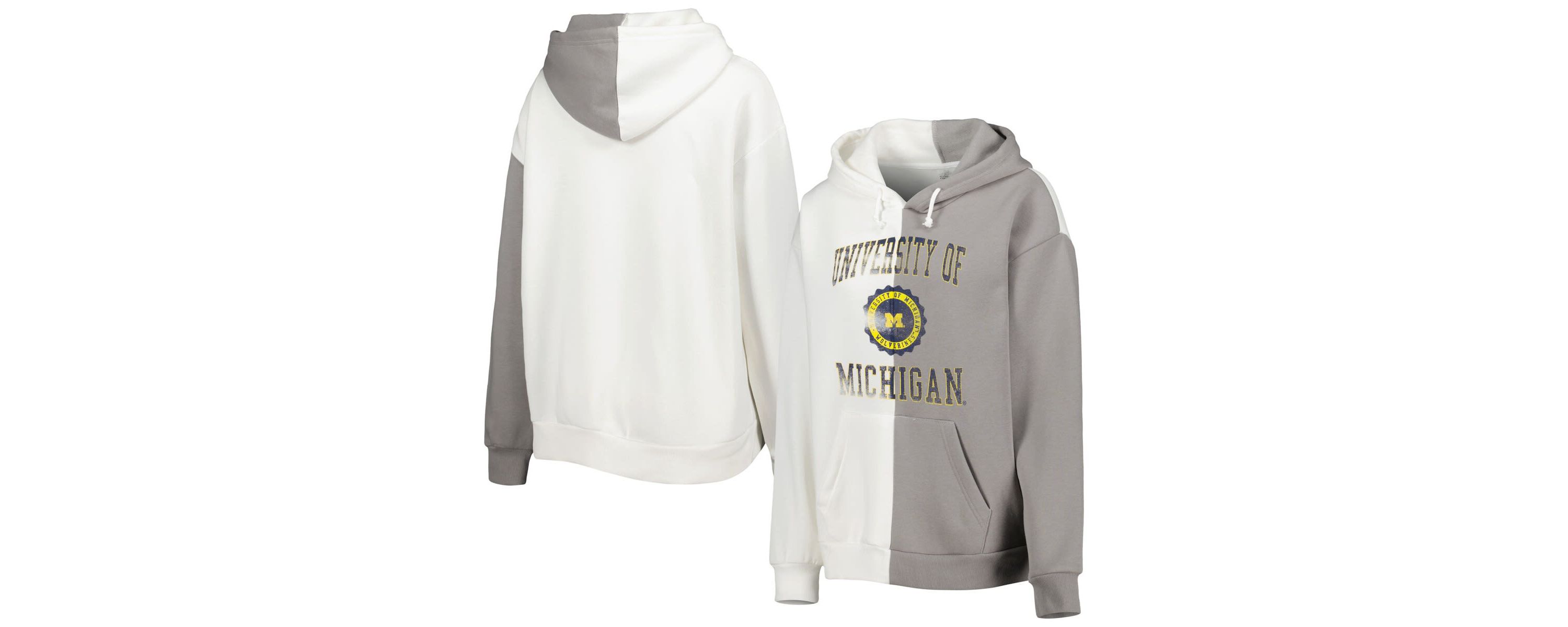 NCAA Michigan Wolverines Split Pullover Hoodie
