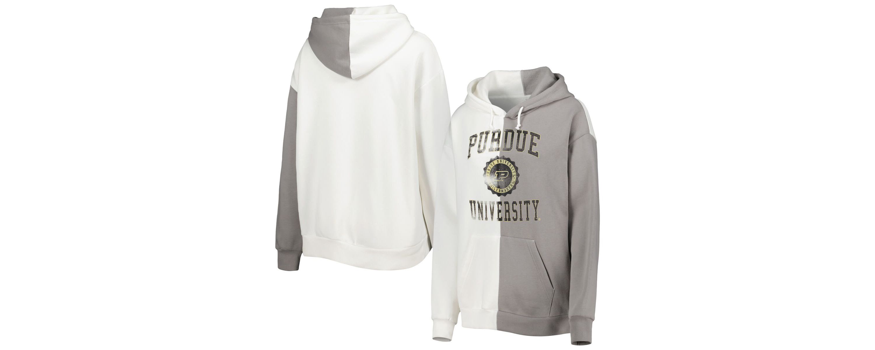 NCAA Purdue Boilermakers Split Pullover Hoodie