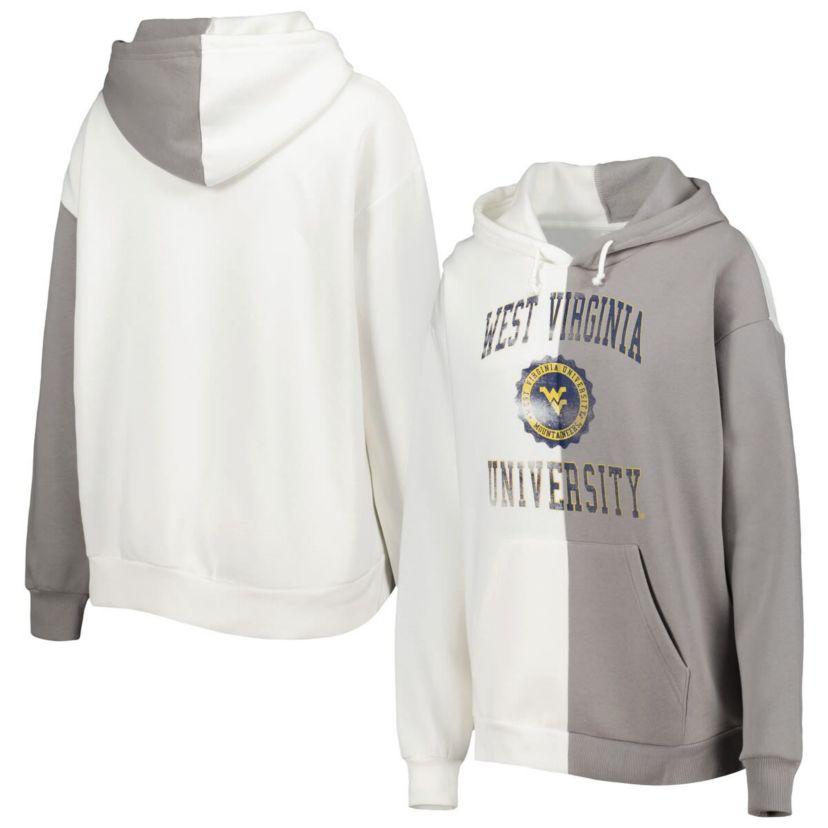 NCAA West Virginia Mountaineers Split Pullover Hoodie
