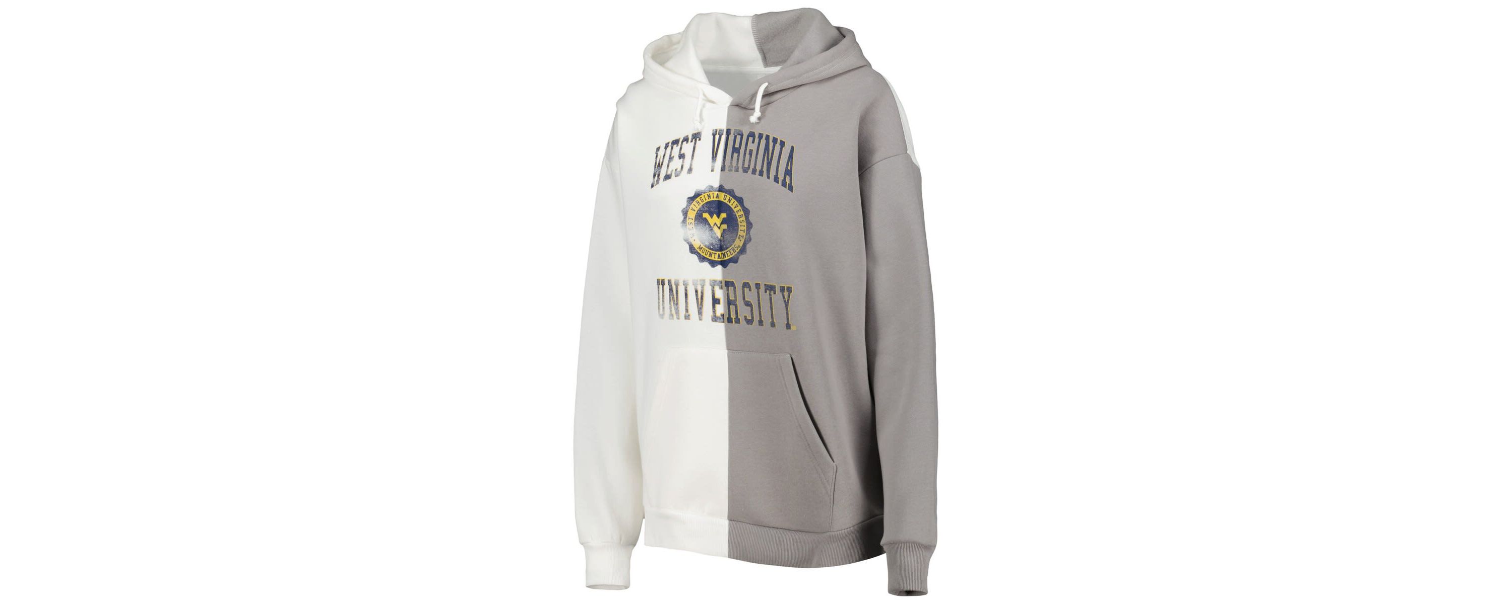 NCAA West Virginia Mountaineers Split Pullover Hoodie
