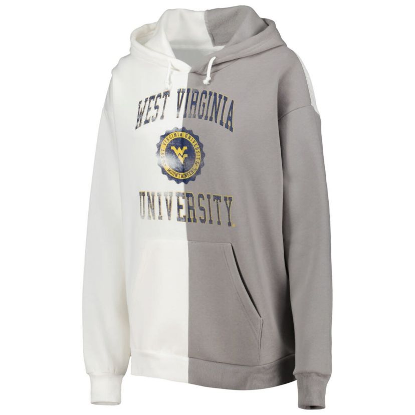 NCAA West Virginia Mountaineers Split Pullover Hoodie