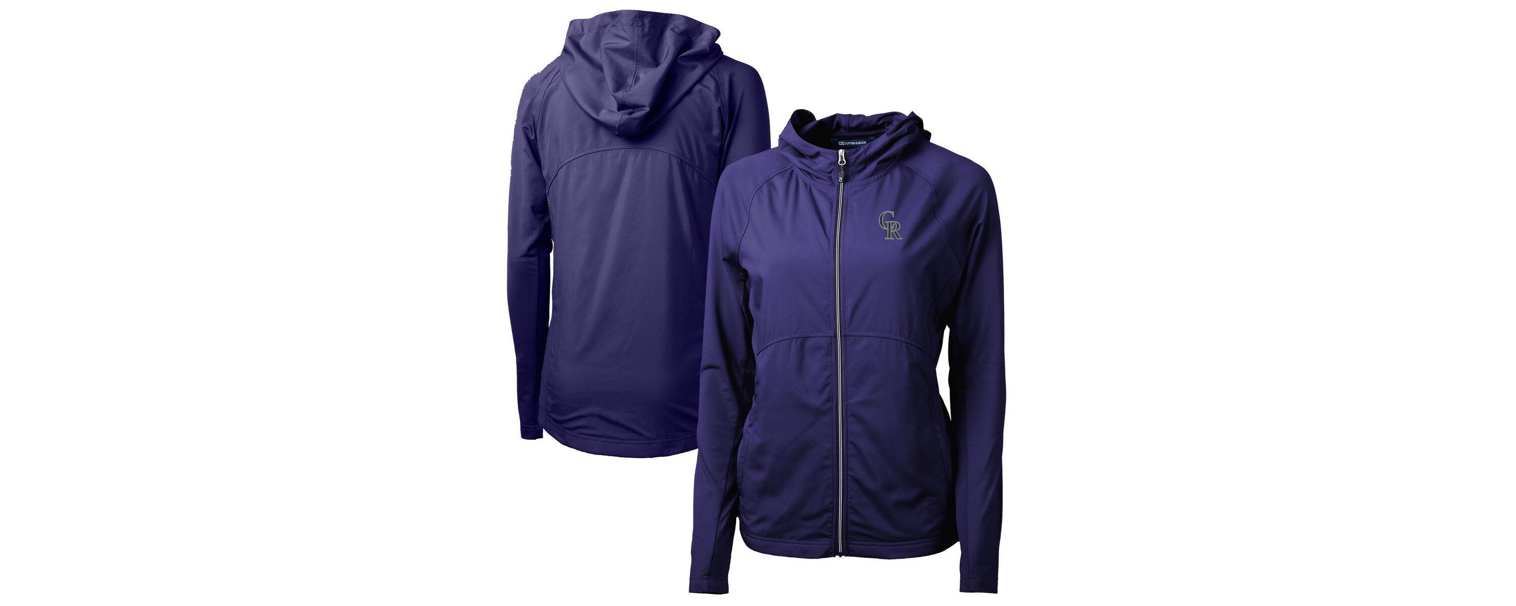 MLB Colorado Rockies Adapt Eco Knit Hybrid Recycled Full-Zip Hoodie