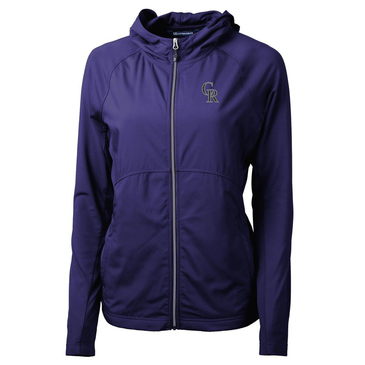 MLB Colorado Rockies Adapt Eco Knit Hybrid Recycled Full-Zip Hoodie