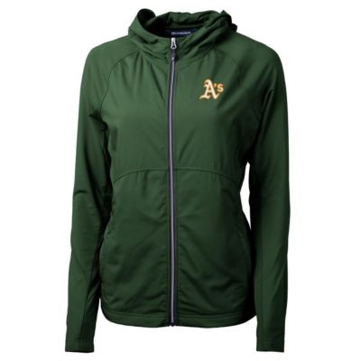 MLB Hunter Oakland Athletics Adapt Eco Knit Hybrid Recycled Full-Zip Hoodie