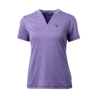 MLB Colorado Rockies DryTec Forge Stretch V-Neck Blade Top