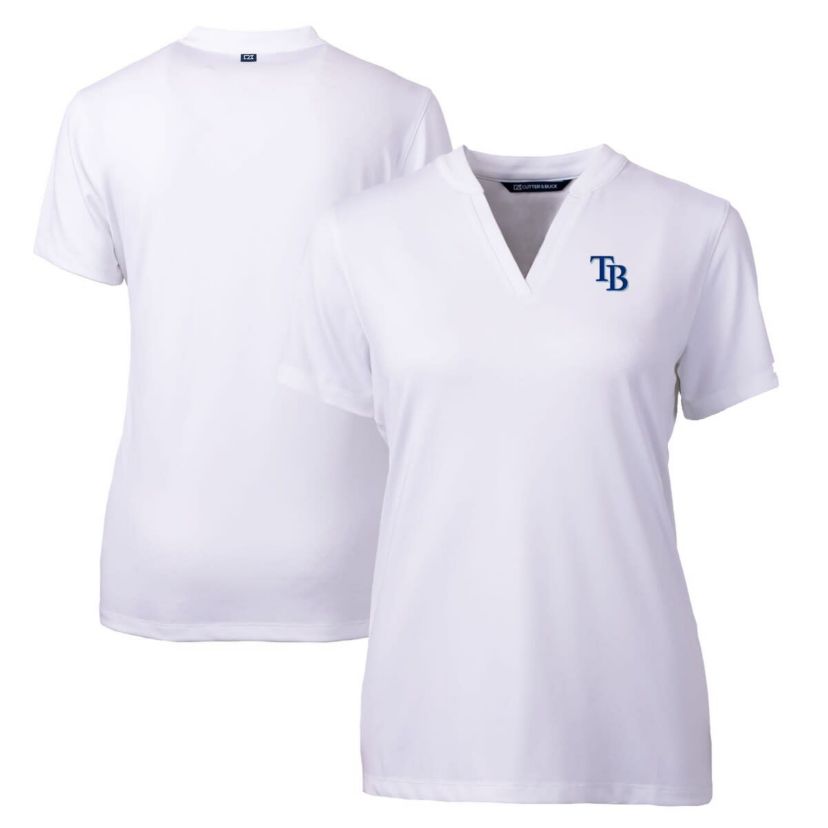MLB Tampa Bay Rays DryTec Forge Stretch V-Neck Blade Top