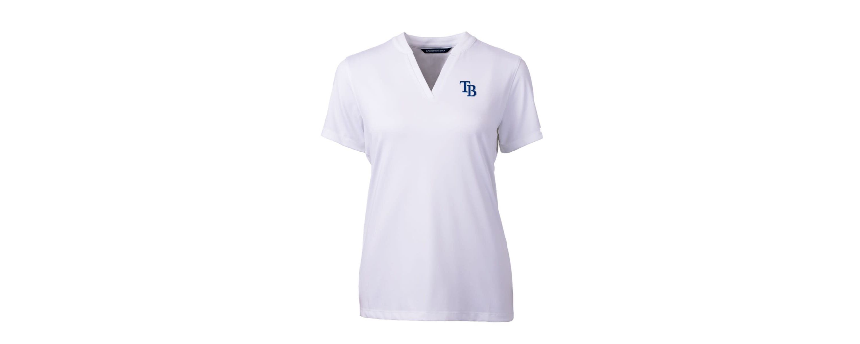MLB Tampa Bay Rays DryTec Forge Stretch V-Neck Blade Top