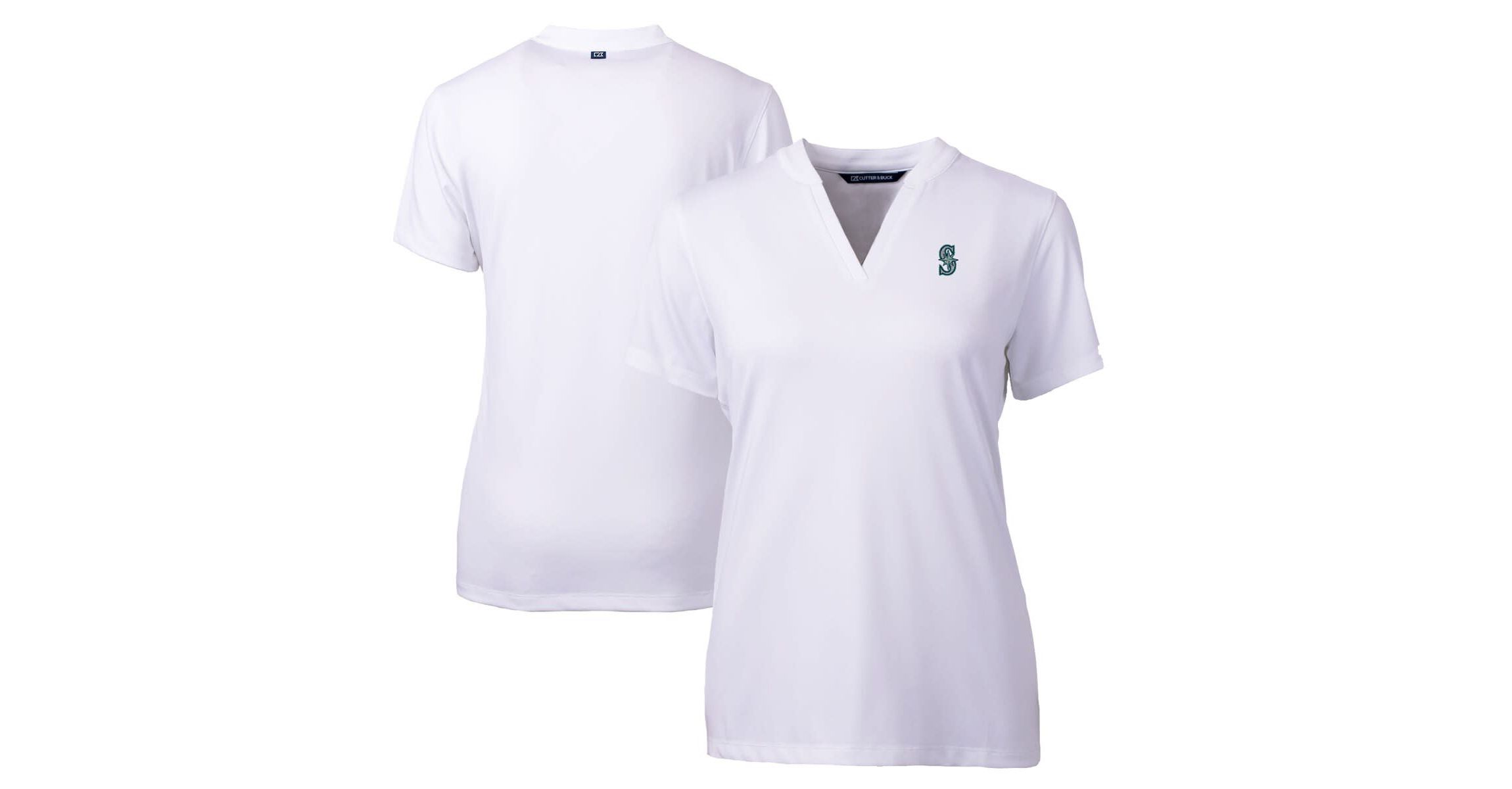 MLB Seattle Mariners DryTec Forge Stretch V-Neck Blade Top