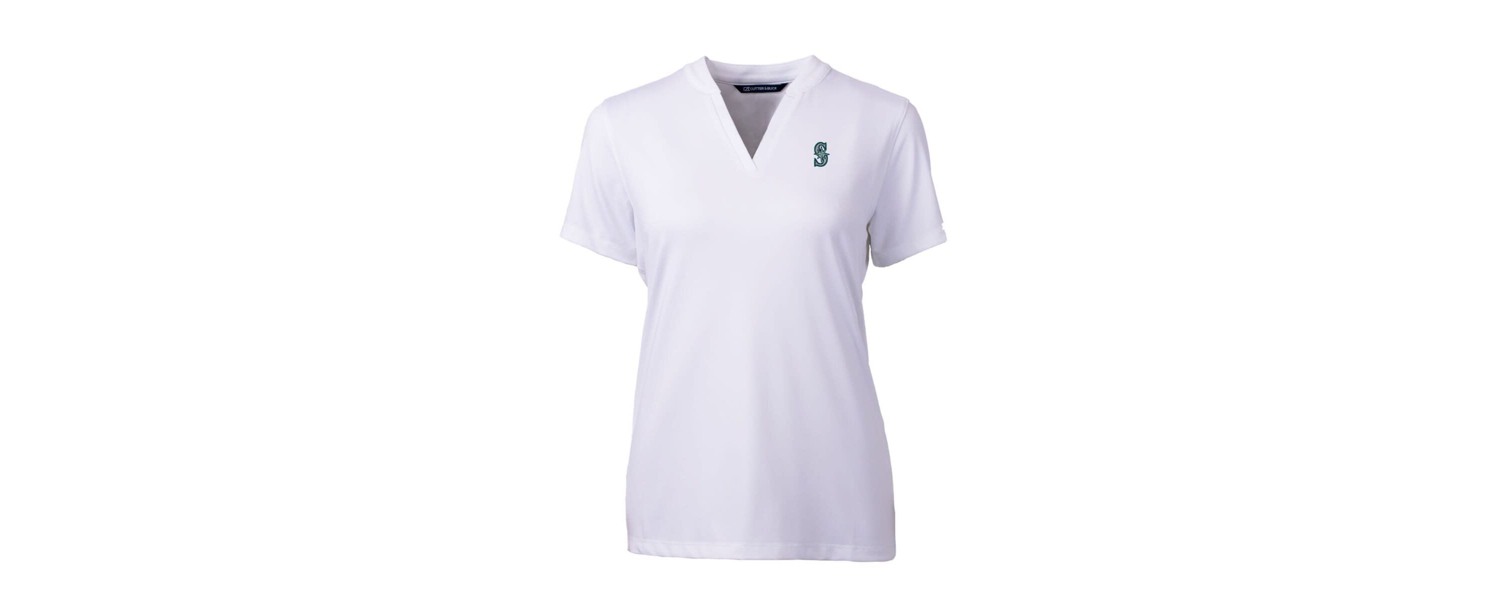 MLB Seattle Mariners DryTec Forge Stretch V-Neck Blade Top