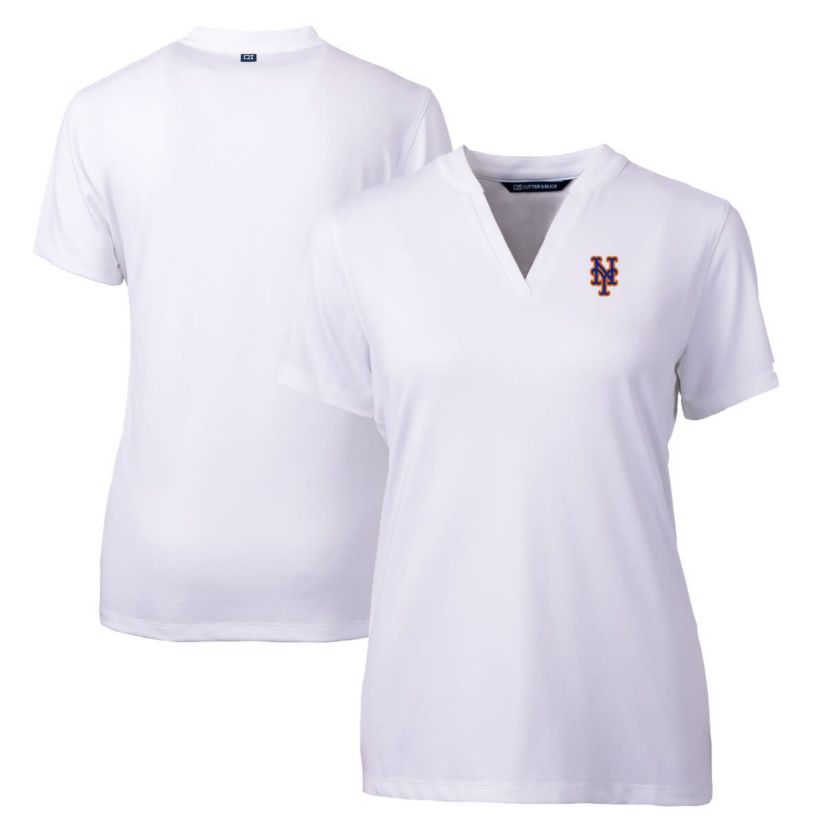 MLB New York Mets DryTec Forge Stretch V-Neck Blade Top