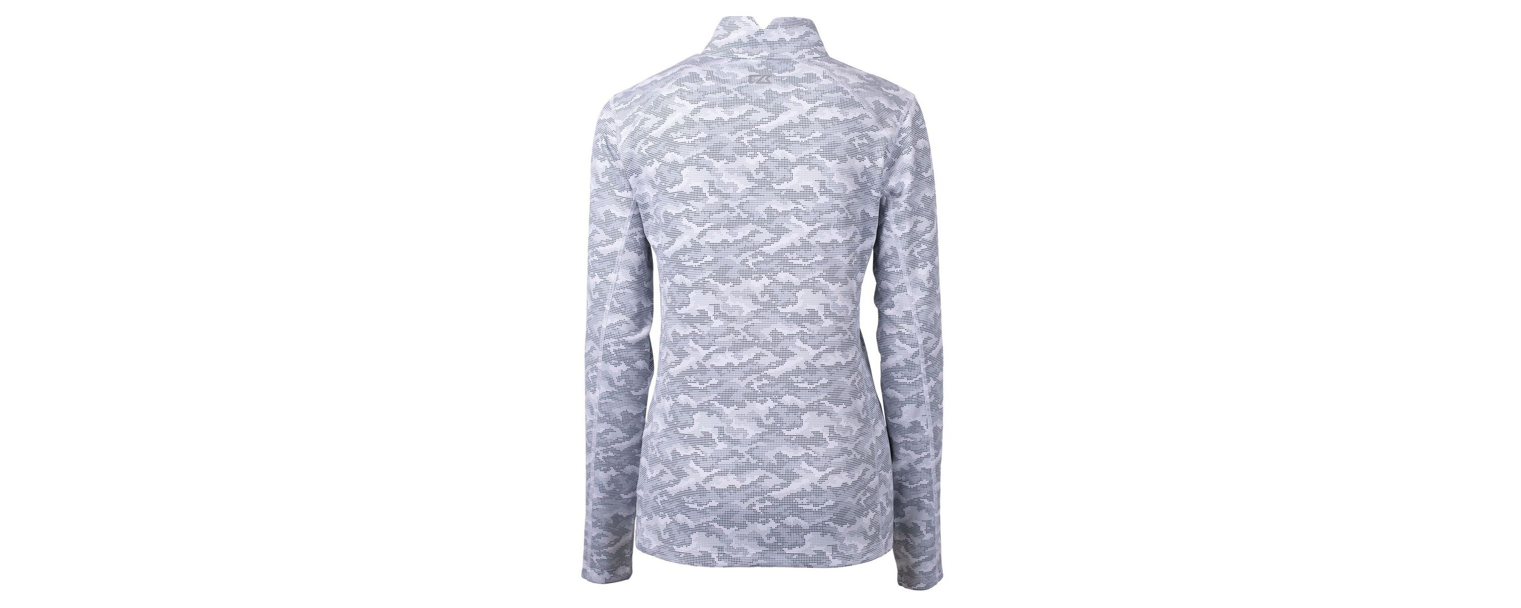 MLB Philadelphia Phillies Traverse Print Stretch Quarter-Zip Pullover Top