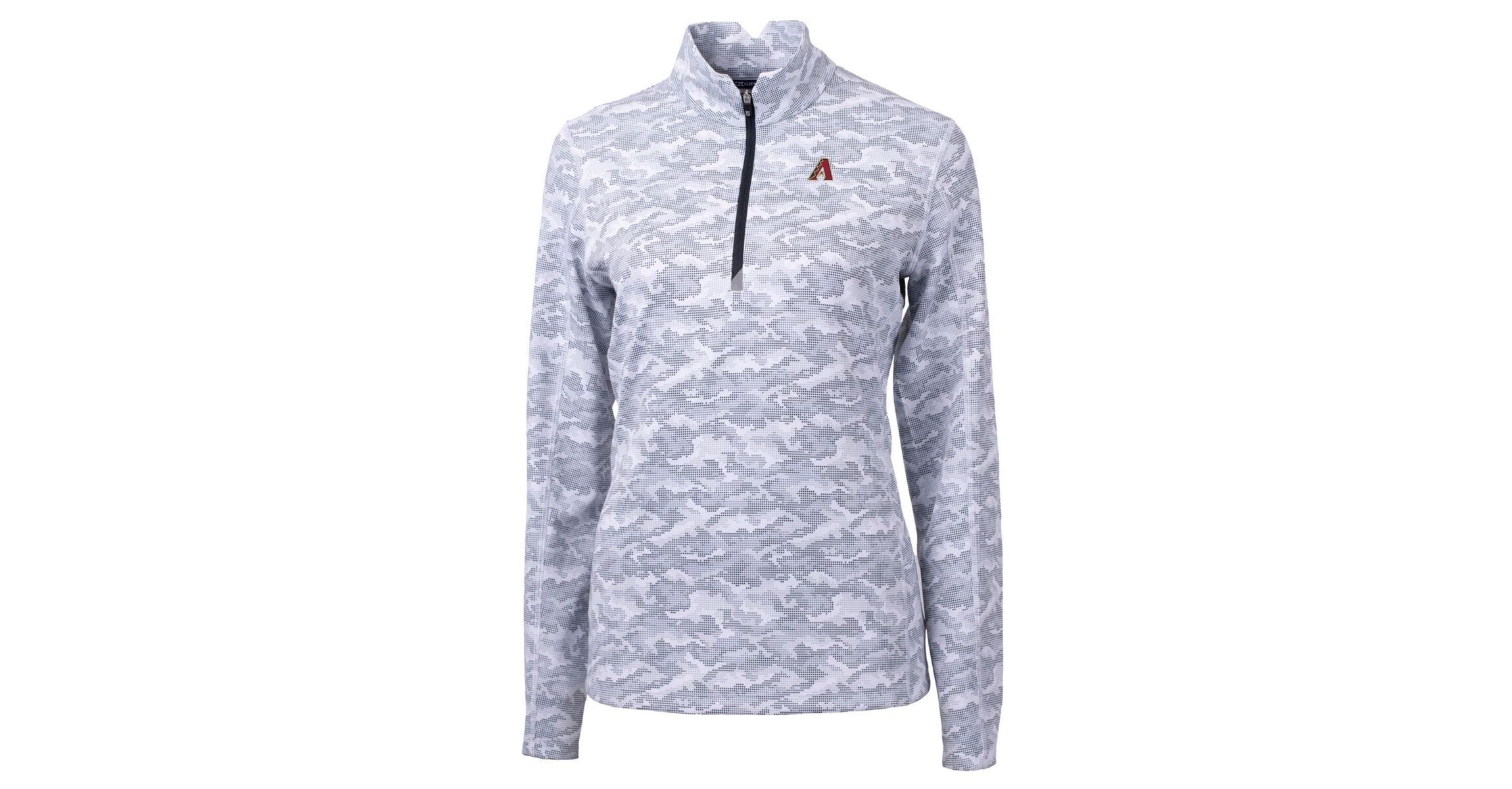 MLB Arizona Diamondbacks Traverse Print Stretch Quarter-Zip Pullover Top