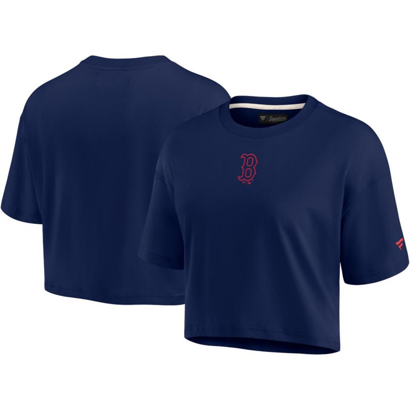 Boston Red Sox MLB Fanatics Boston Sox Elements Super Soft Boxy Cropped T-Shirt