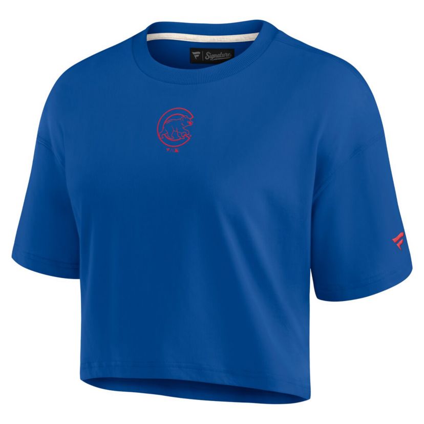 MLB Fanatics Chicago Cubs Elements Super Soft Boxy Cropped T-Shirt