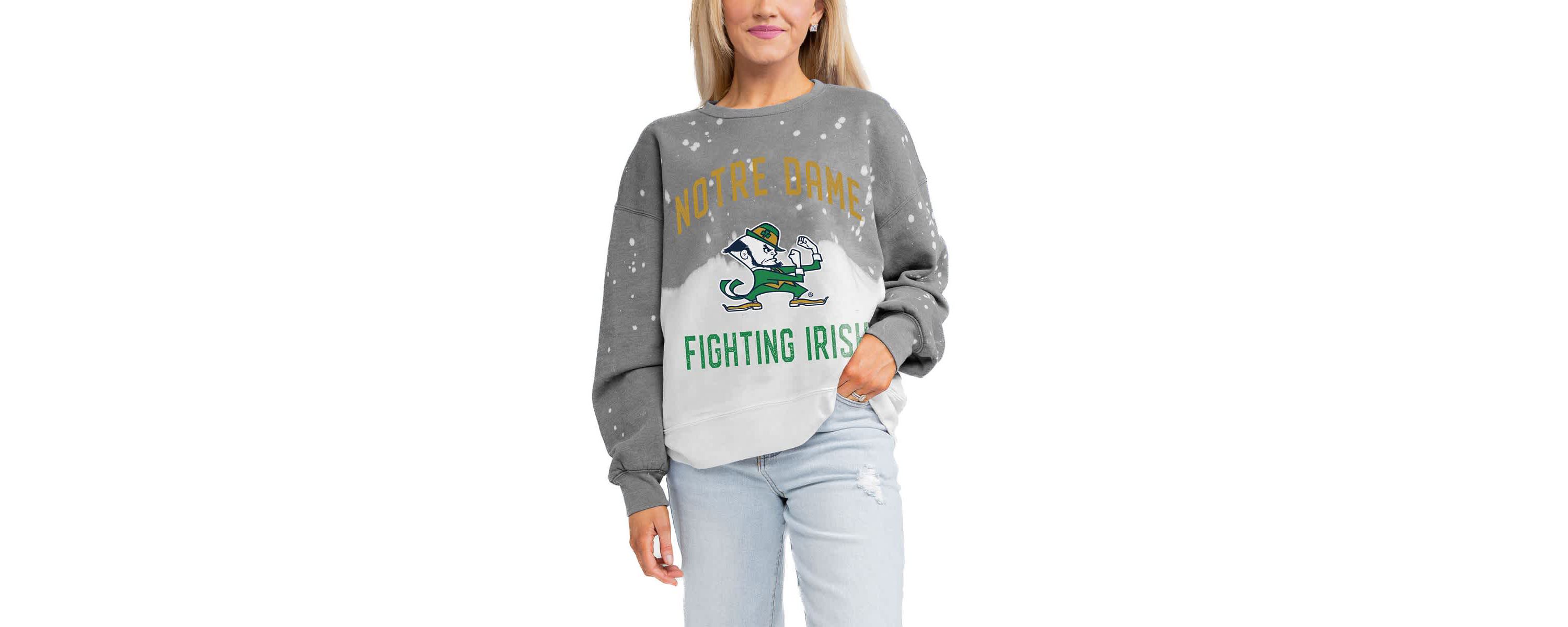 NCAA Notre Dame Fighting Irish Twice As Nice Faded Crewneck Sweatshirt
