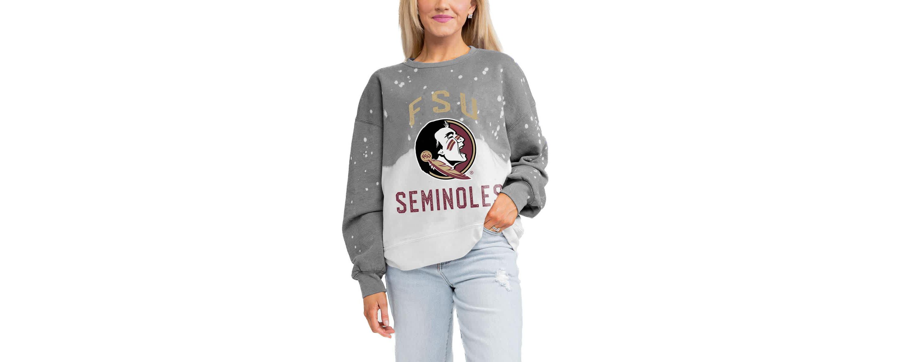 NCAA Florida State Seminoles Twice As Nice Faded Crewneck Sweatshirt