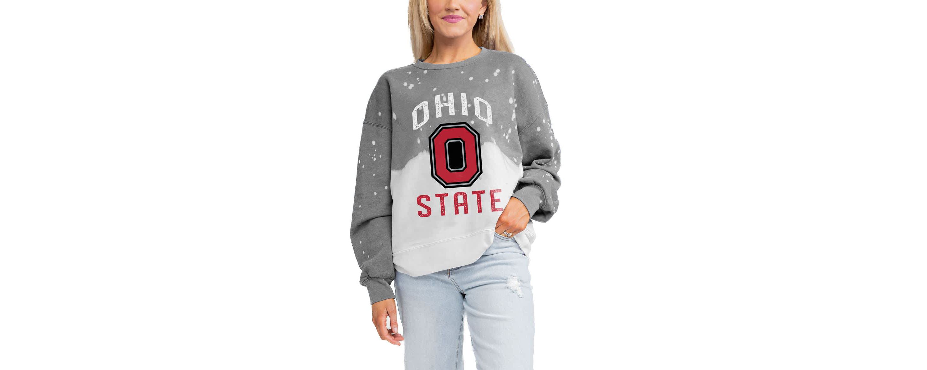NCAA Ohio State Buckeyes Twice As Nice Faded Crewneck Sweatshirt