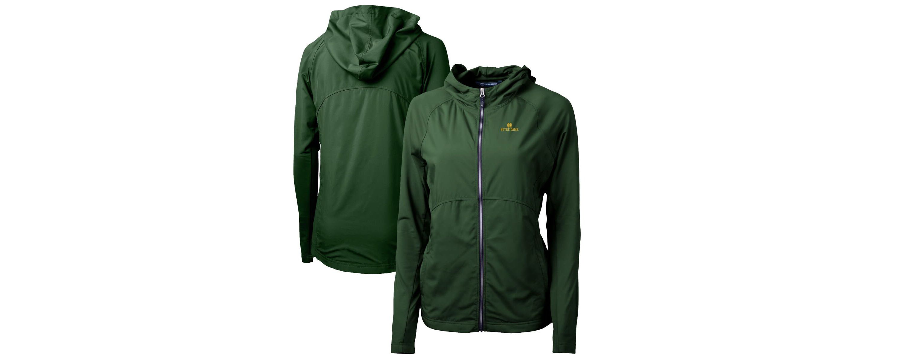 NCAA Hunter Notre Dame Fighting Irish Adapt Eco Knit Full-Zip Hoodie