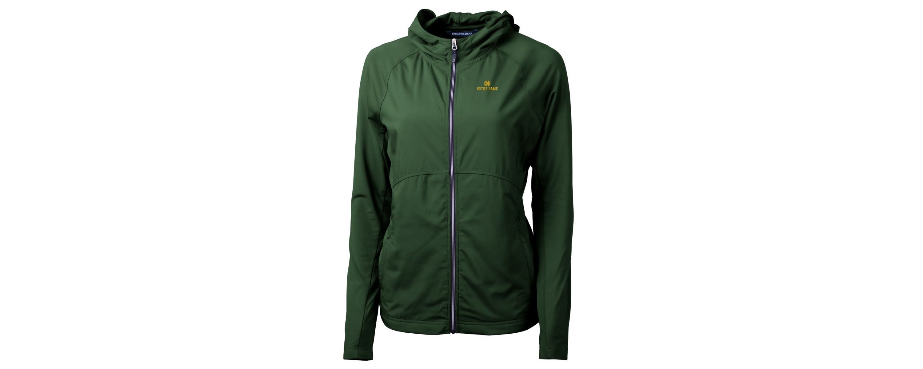 NCAA Hunter Notre Dame Fighting Irish Adapt Eco Knit Full-Zip Hoodie