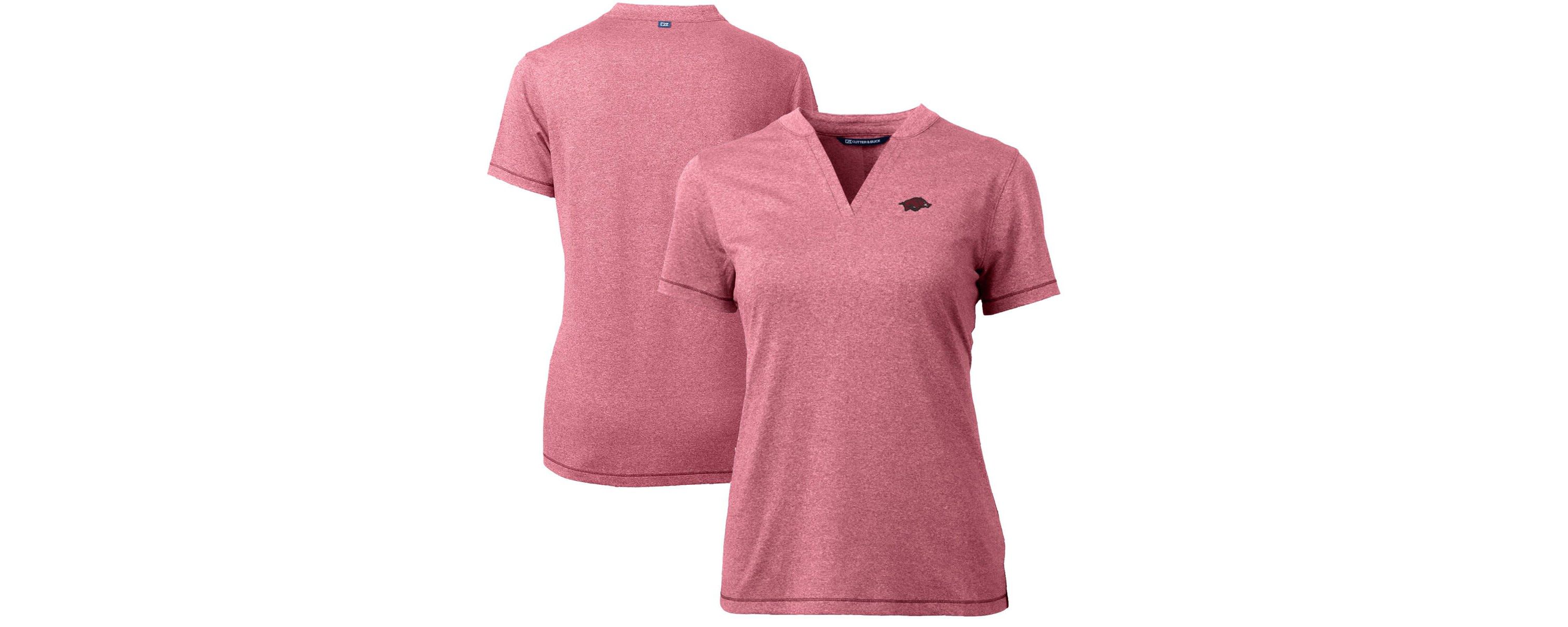NCAA Arkansas Razorbacks Forge Blade V-Neck Top