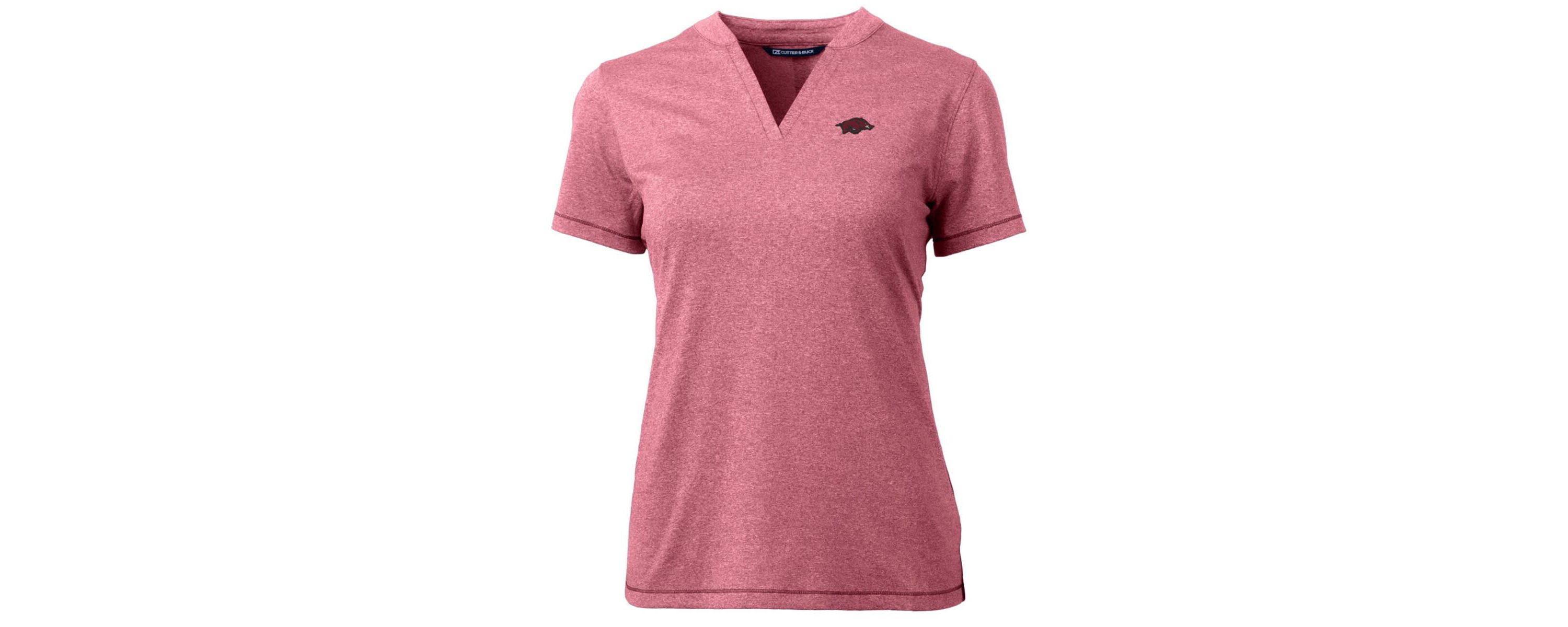 NCAA Arkansas Razorbacks Forge Blade V-Neck Top