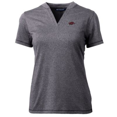 NCAA Heather Arkansas Razorbacks Forge Blade V-Neck Top