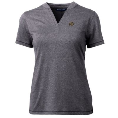 NCAA Heather Colorado Buffaloes Forge Blade V-Neck Top