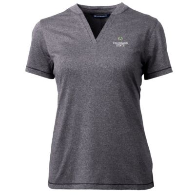 NCAA Heather Colorado State Rams Forge Blade V-Neck Top