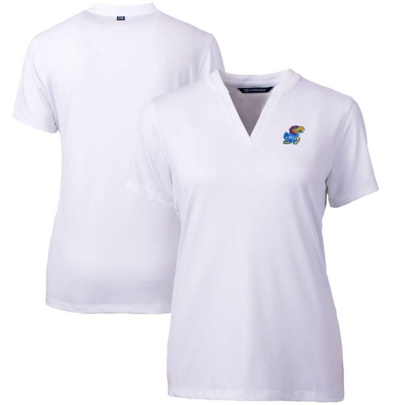NCAA Kansas Jayhawks Forge Blade V-Neck Top