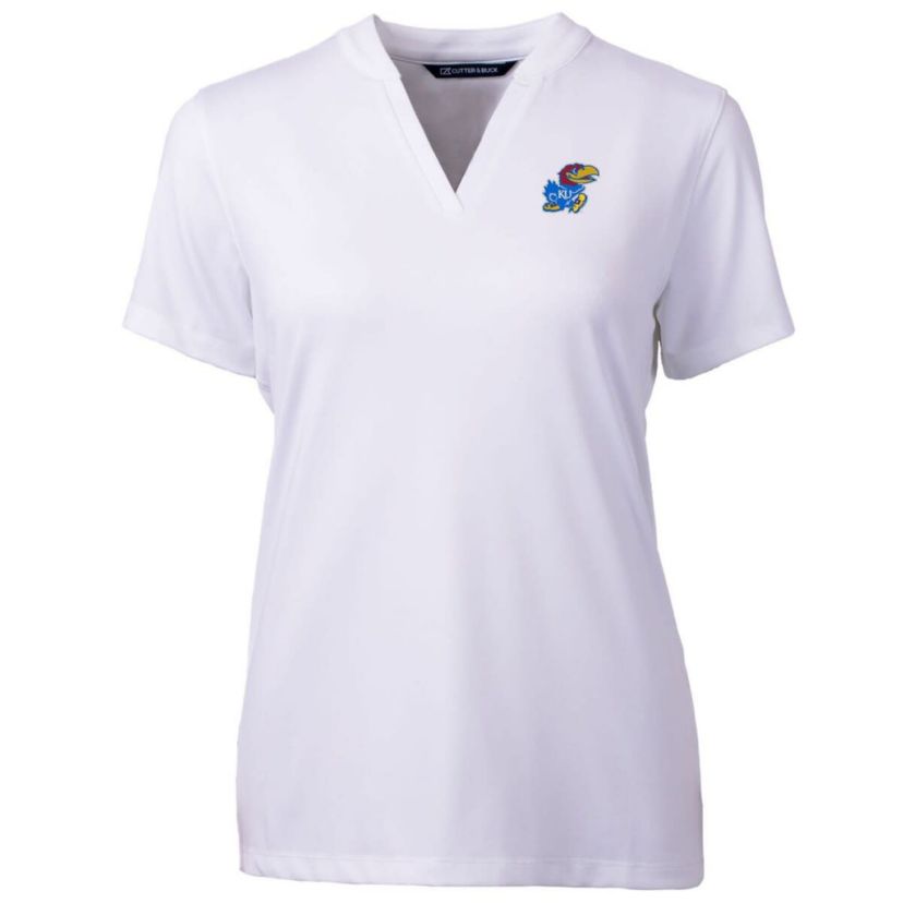 NCAA Kansas Jayhawks Forge Blade V-Neck Top