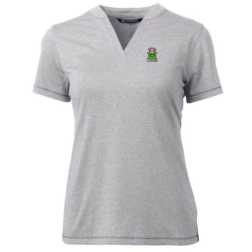 NCAA Marshall Thundering Herd Forge Blade V-Neck Top