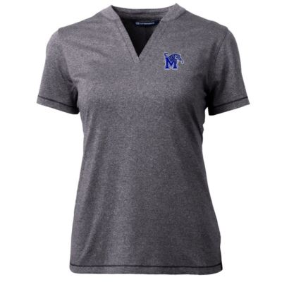 NCAA Heather Memphis Tigers Forge Blade V-Neck Top