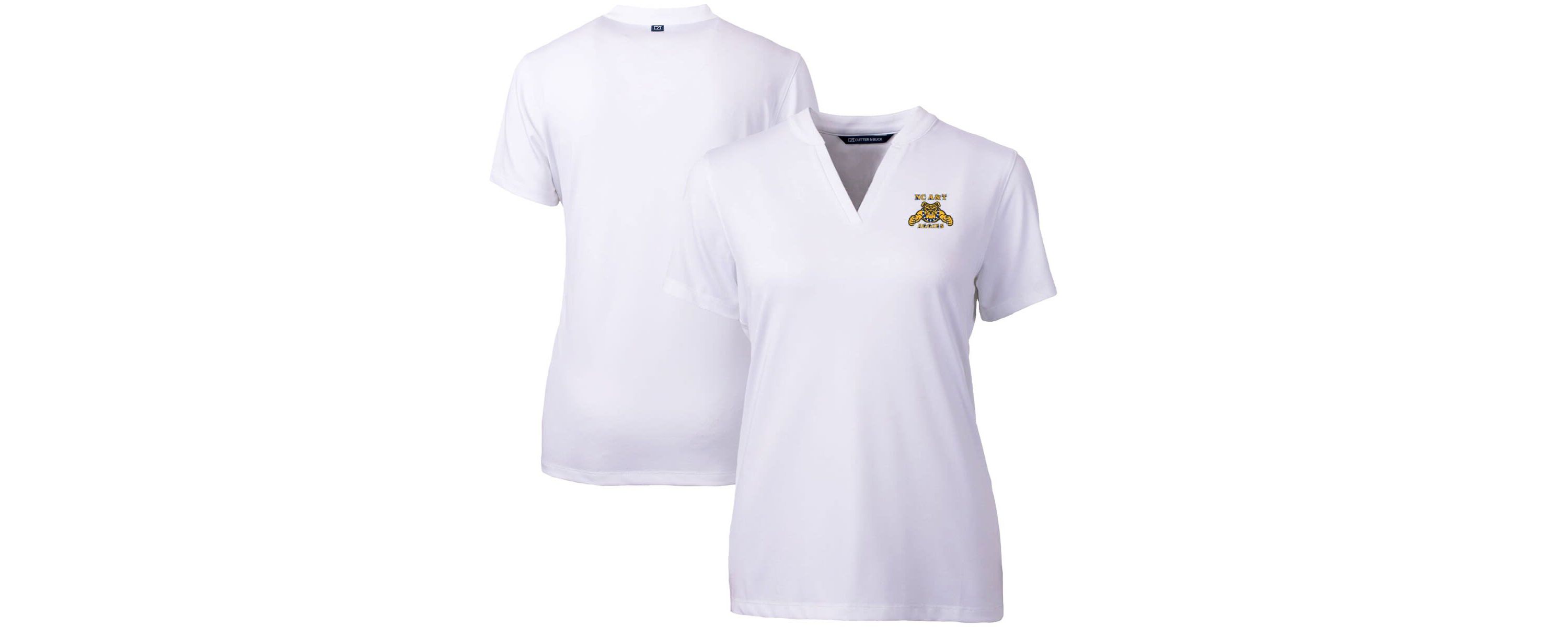NC A&T Aggies NCAA North Carolina A&T Aggies Forge Blade V-Neck Top