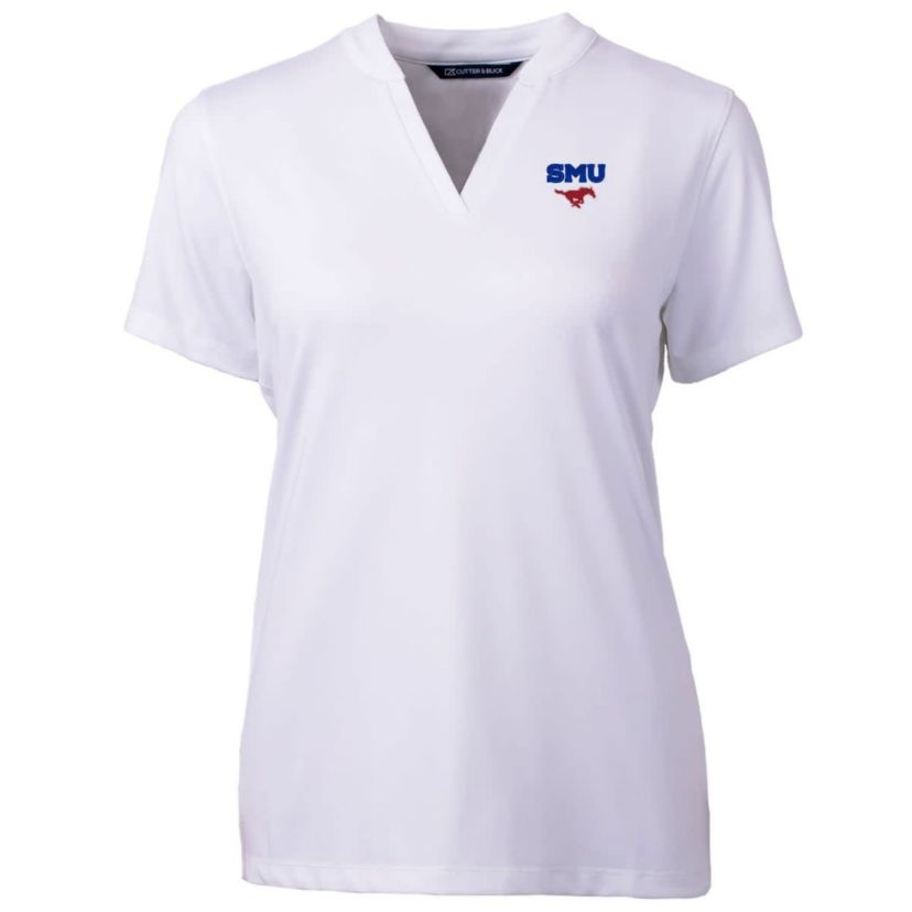 NCAA SMU Mustangs Forge Blade V-Neck Top