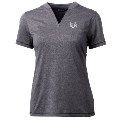 NCAA Heather Texas A&M Aggies Forge Blade V-Neck Top