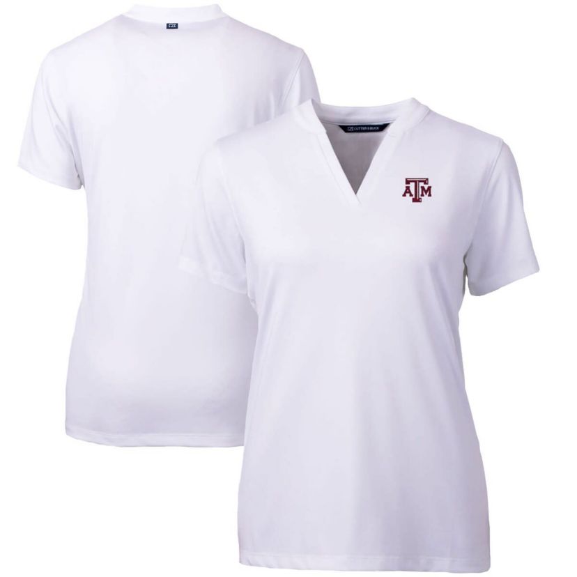 NCAA Texas A&M Aggies Forge Blade V-Neck Top