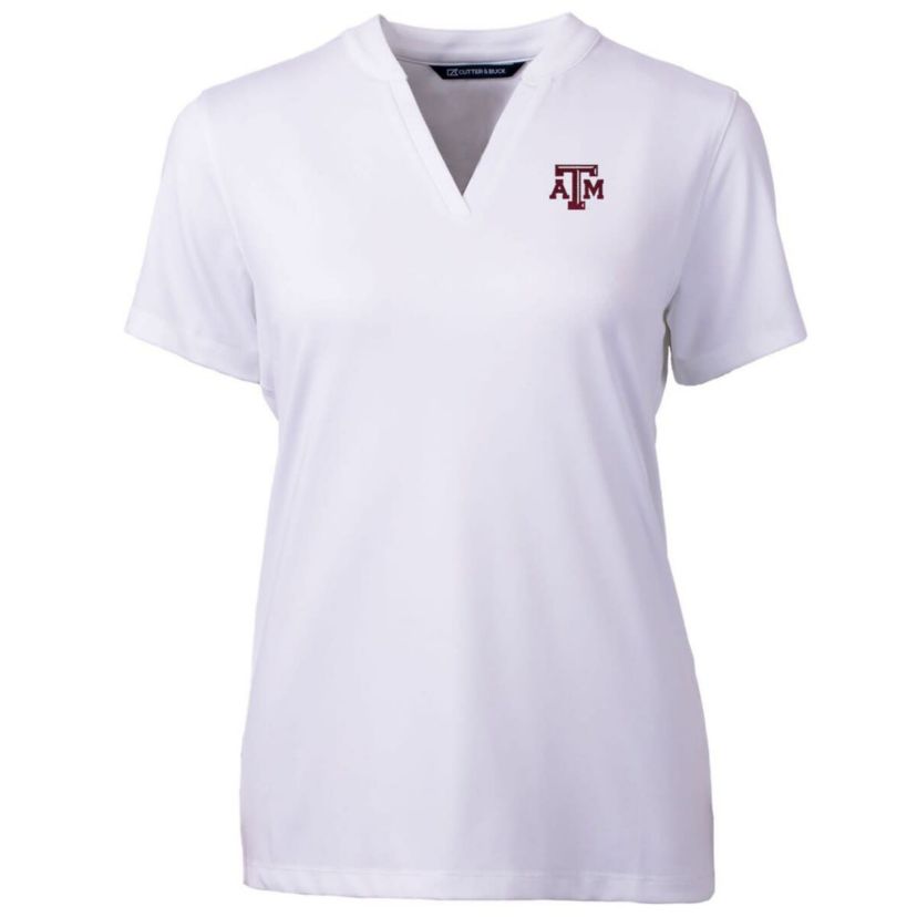 NCAA Texas A&M Aggies Forge Blade V-Neck Top