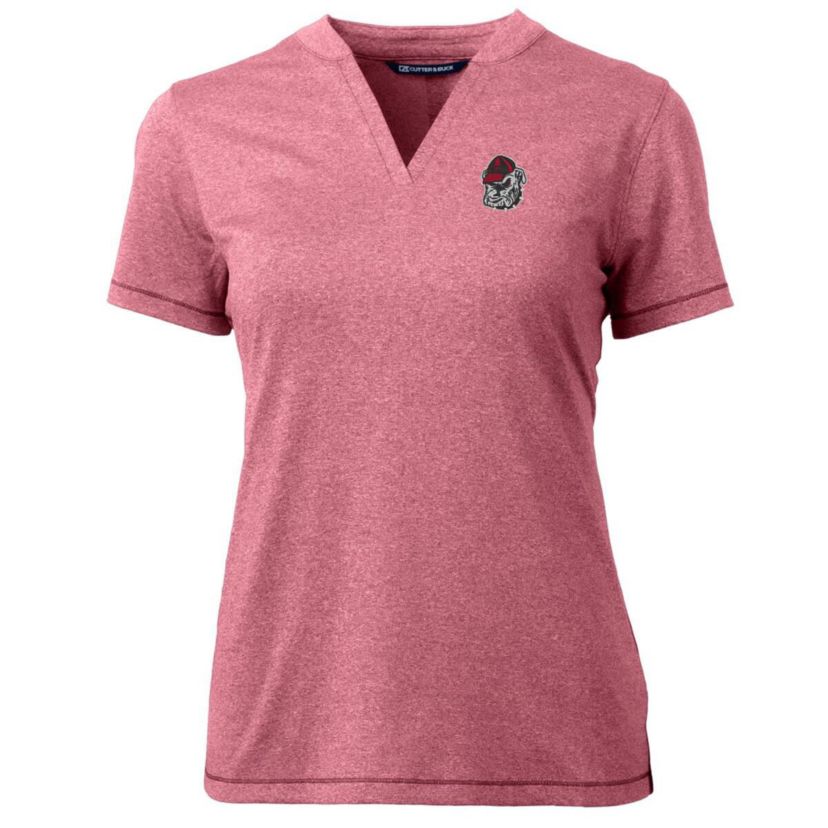 NCAA Georgia Bulldogs Forge Blade V-Neck Top