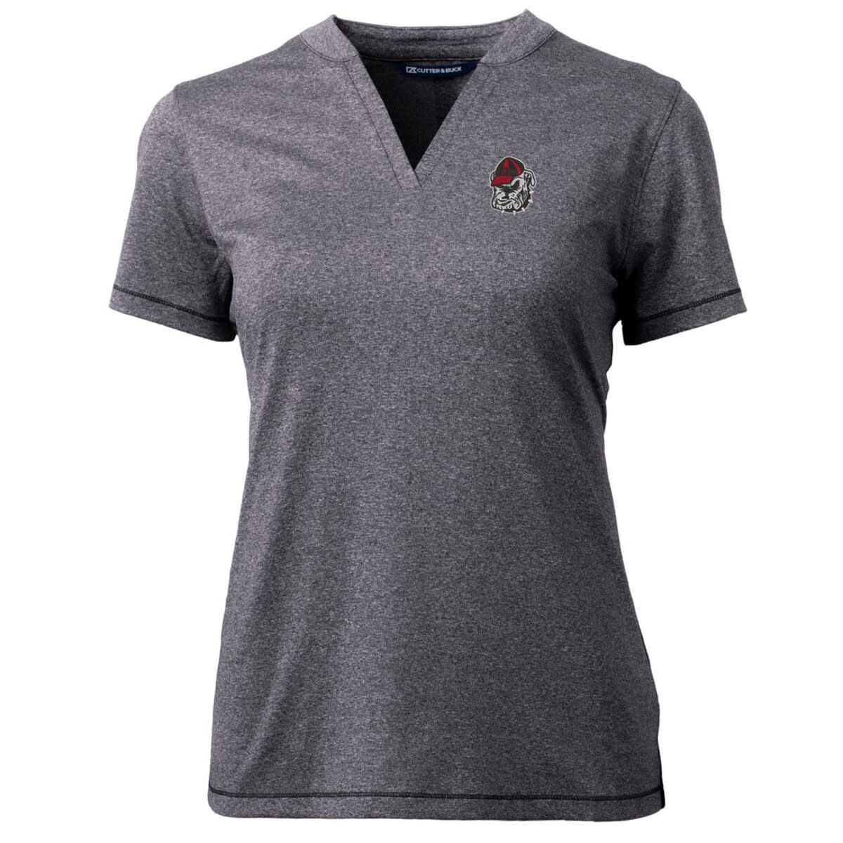 NCAA Georgia Bulldogs Forge Blade V-Neck Top