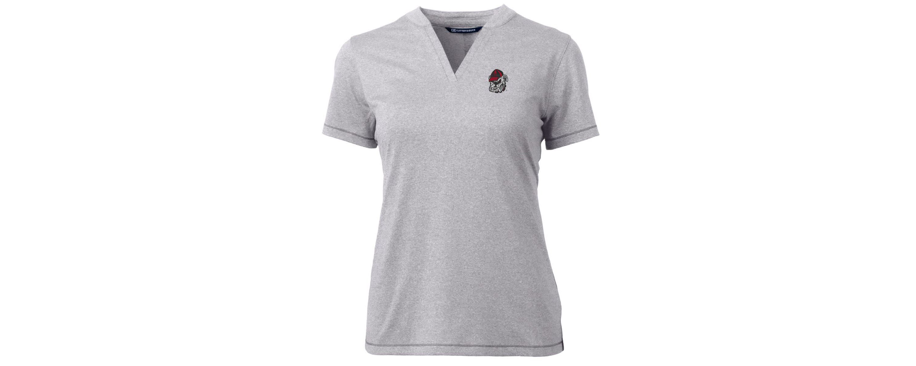 NCAA Georgia Bulldogs Forge Blade V-Neck Top