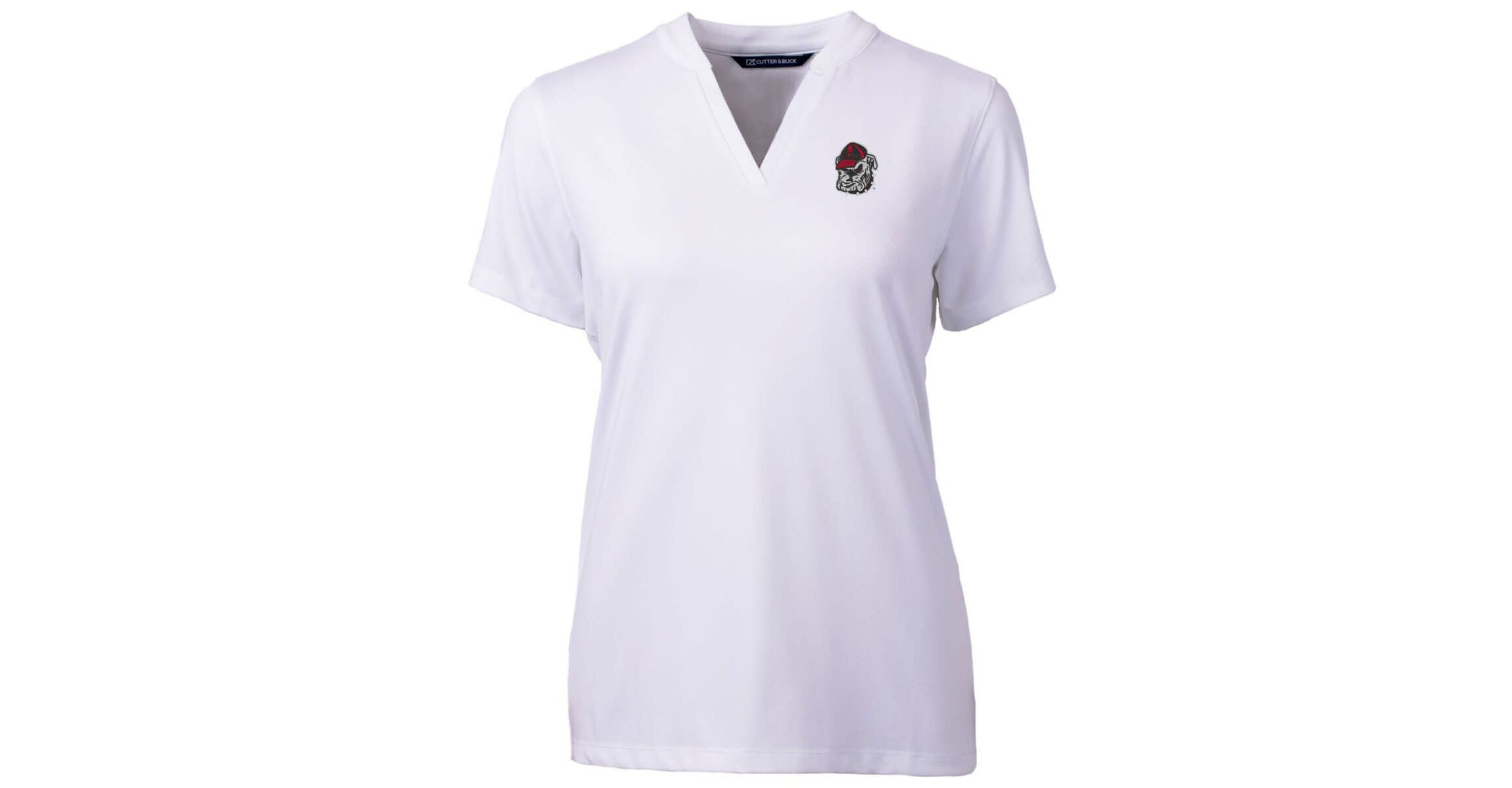 NCAA Georgia Bulldogs Forge Blade V-Neck Top