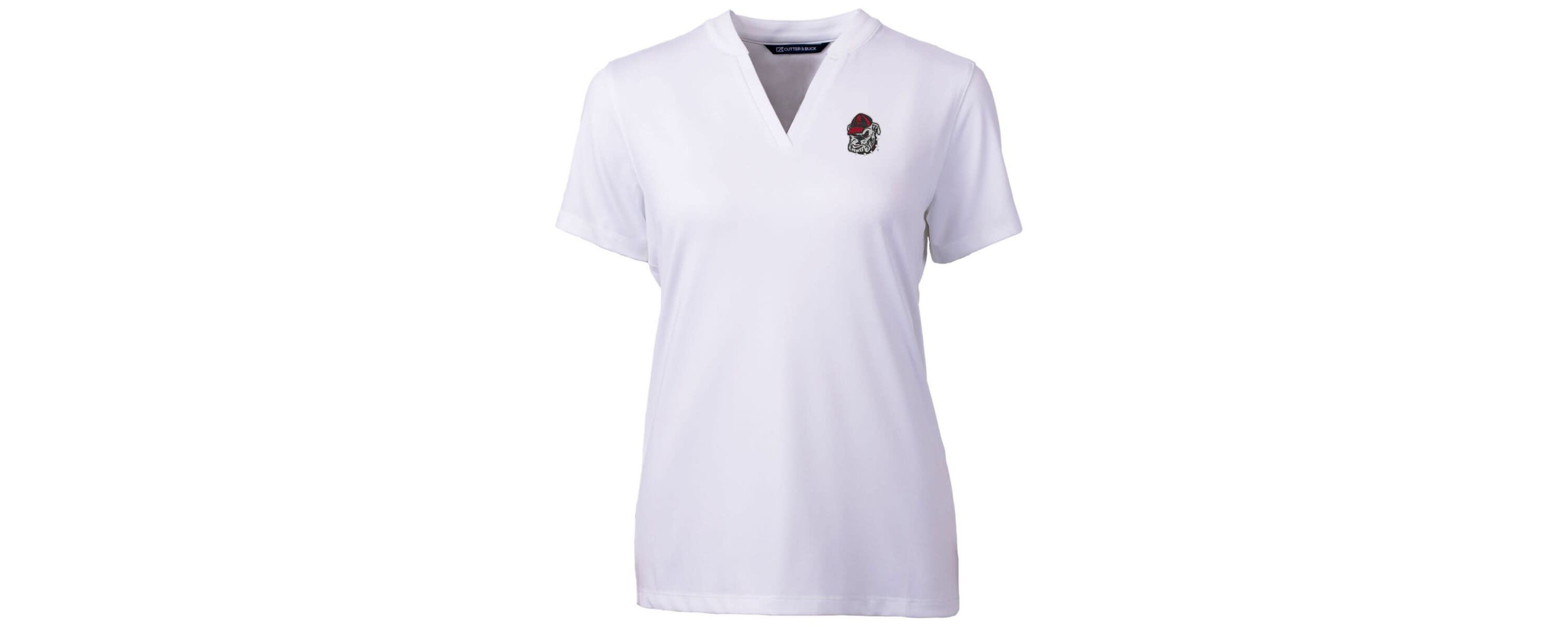 NCAA Georgia Bulldogs Forge Blade V-Neck Top