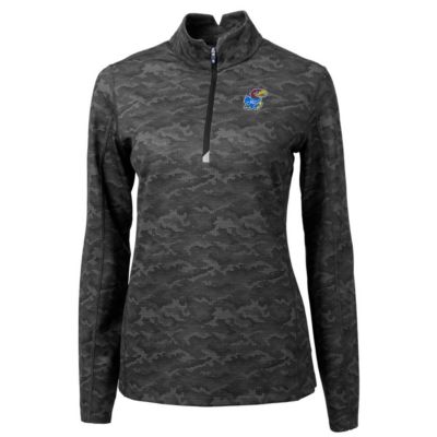 NCAA Kansas Jayhawks Traverse Quarter-Zip Pullover Top