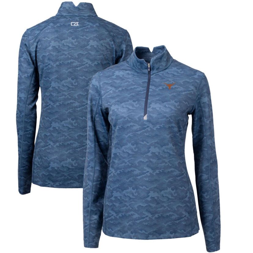 NCAA Texas Longhorns Traverse Quarter-Zip Pullover Top
